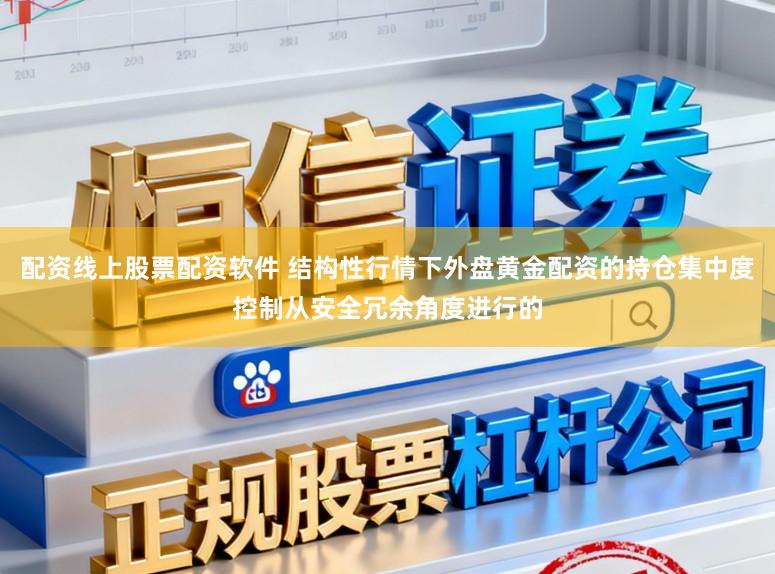 配资线上股票配资软件 结构性行情下外盘黄金配资的持仓集中度控制从安全冗余角度进行的