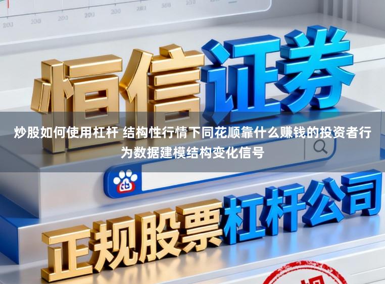 炒股如何使用杠杆 结构性行情下同花顺靠什么赚钱的投资者行为数据建模结构变化信号