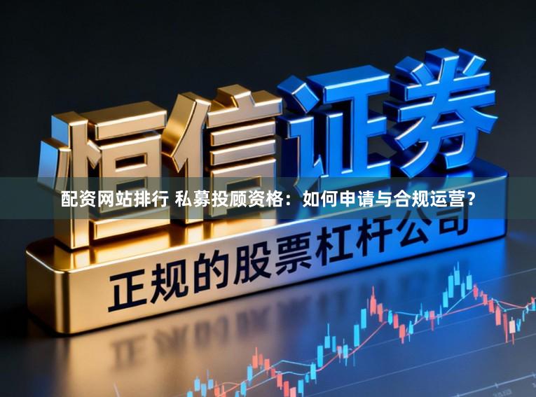 配资网站排行 私募投顾资格：如何申请与合规运营？